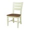 International Concepts Round 44 in Round Top Dining Table with 4 Ladderback Chairs, Hickory/Shell, 44 in W, 44 in L, Wood K79-144R-C57-4 - alternate 4